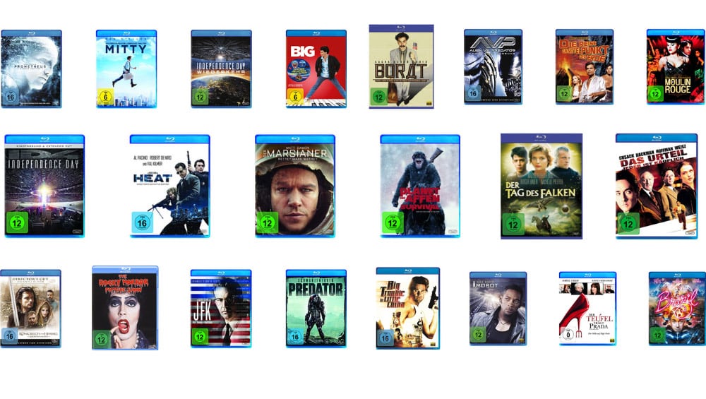 4 Blu-rays oder DVDs für 22€ – Auswahl aus über 100 Artikeln – Aktion endet bald