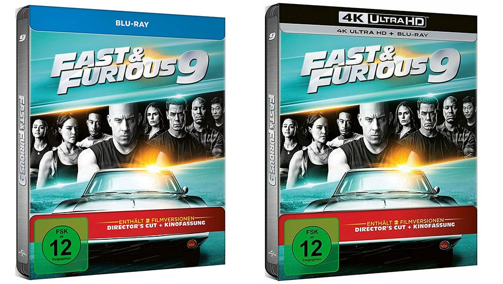 “Fast and Furious 9” im Blu-ray Steelbook für 14,99€ | 4K Steelbook für 23,94€
