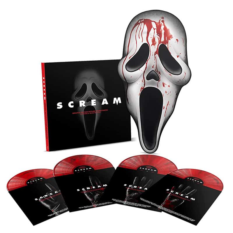 “Scream 1-4” Original Motion Picture Soundtracks ab Juni 2022 im 4er Vinyl Set