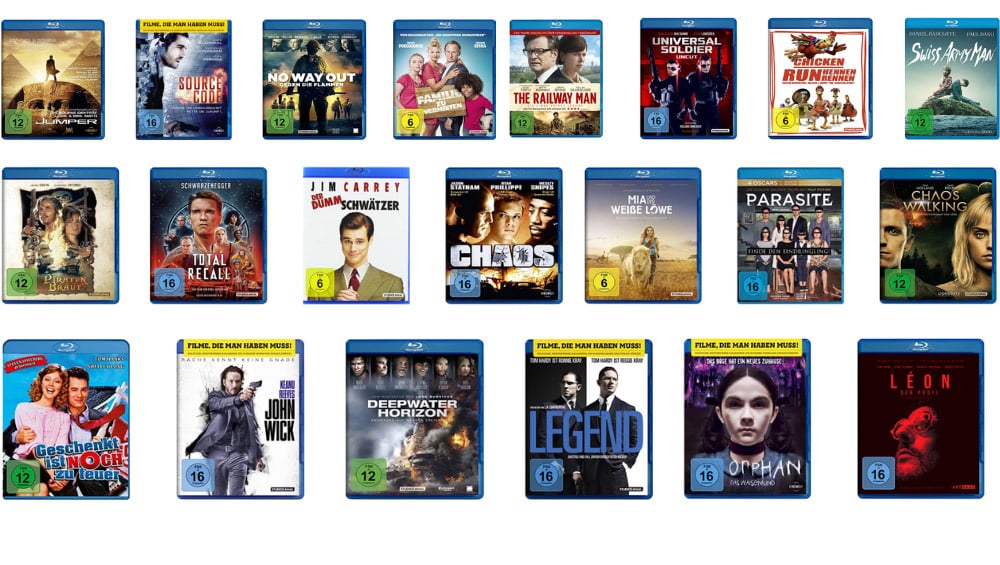 3 Blu-rays für 18€ bei Amazon – Auswahl aus über 500 Titeln – Aktion endet bald