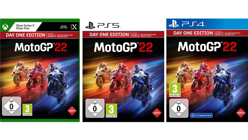 “MotoGP 22” ab April 2022 als Day One Edition für die PS5/4, Xbox Series X/ One