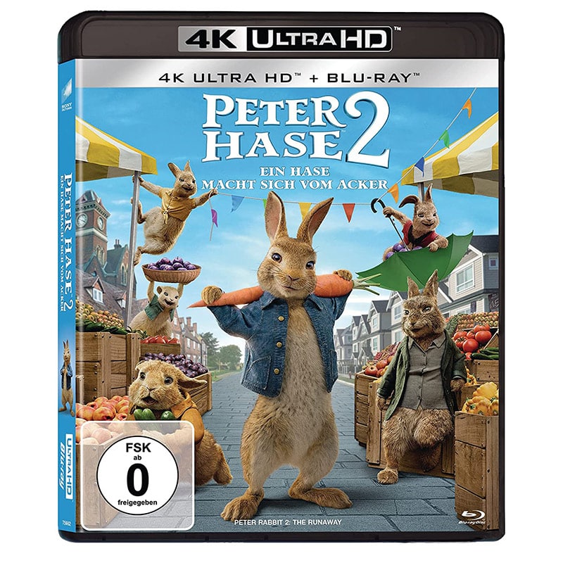 „Peter Hase 2 – Ein Hase macht sich vom Acker“ auf 4K UHD für 13,99€