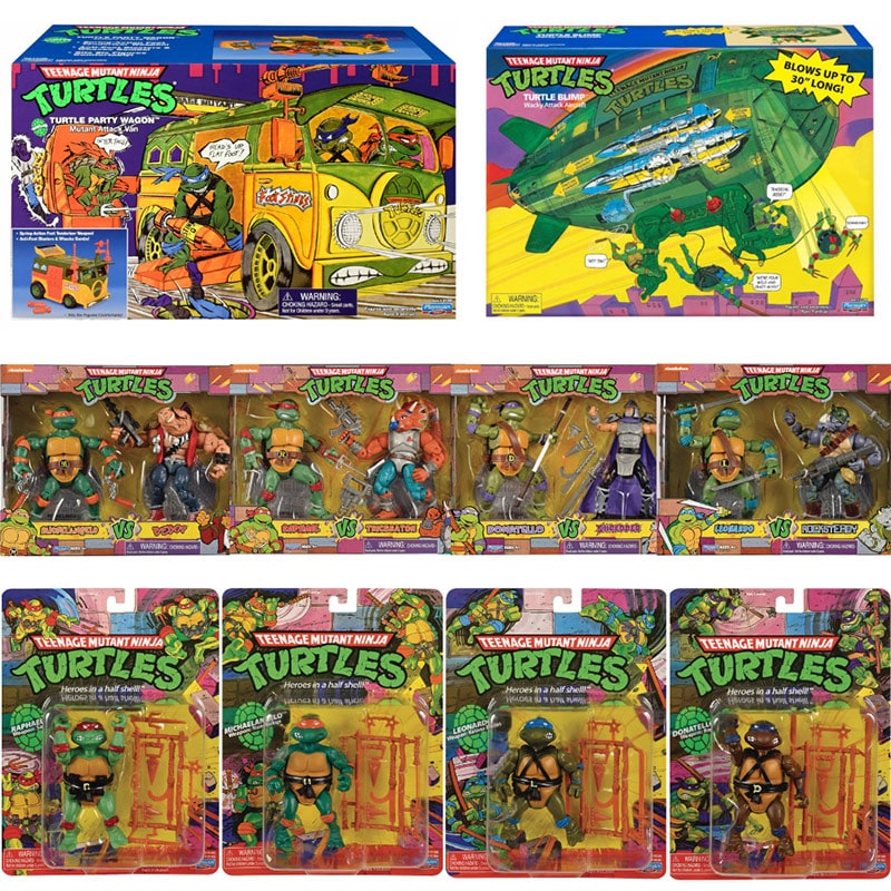 Teenage Mutant Ninja Turtles “Party Wagon”, “Turtle Blimp” & Figuren Sets ab Juni 2022 von Playmates – Update
