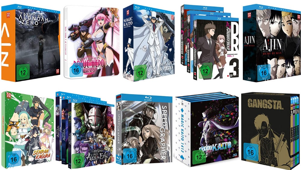 Anime Titel auf Blu-ray & DVD reduziert bei Amazon