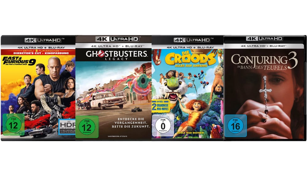 „Ghostbusters: Legacy“, „Conjuring 2“ & „Croods 2“ auf 4K UHD für je 19,99€