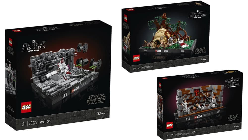 LEGO Star Wars “Jedi Training auf Dagobah #75330” & “Star Wars Trench Run #75329” Diorama | ab Mai 2022 – Update