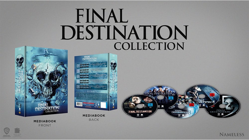 „Final Destination Collection“ erscheint im 5-Film Blu-ray Mediabook, als 5-Mediabook Schuber Edition & Einzel-Mediabooks – Update