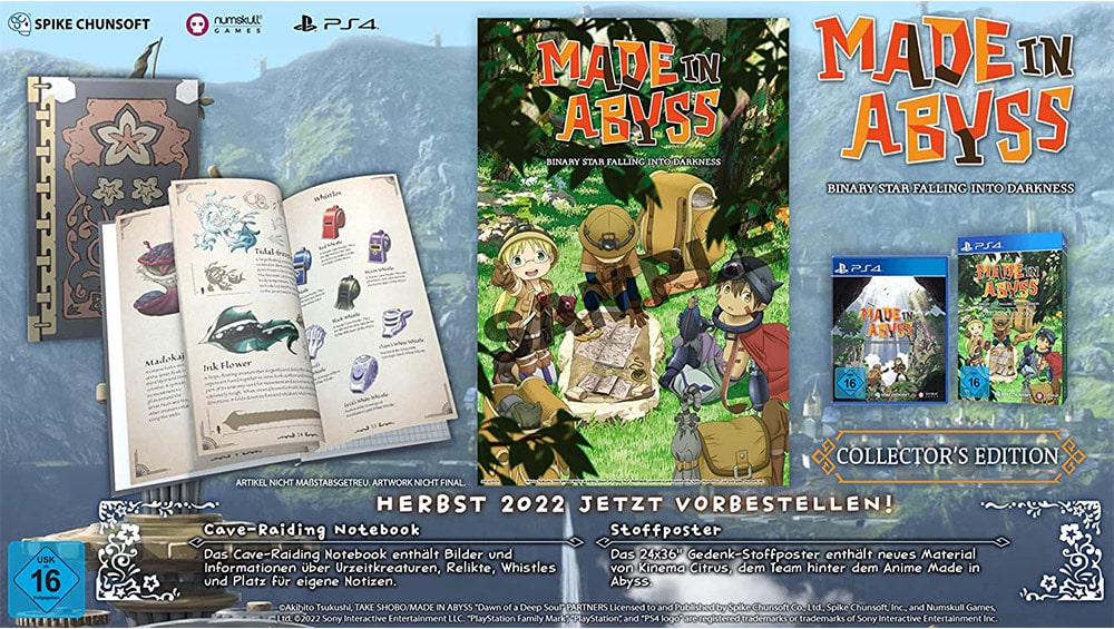 “Made in Abyss” Collectors Edition & Standard Variante ab November 2022 für Nintendo Switch & PS4 – Update