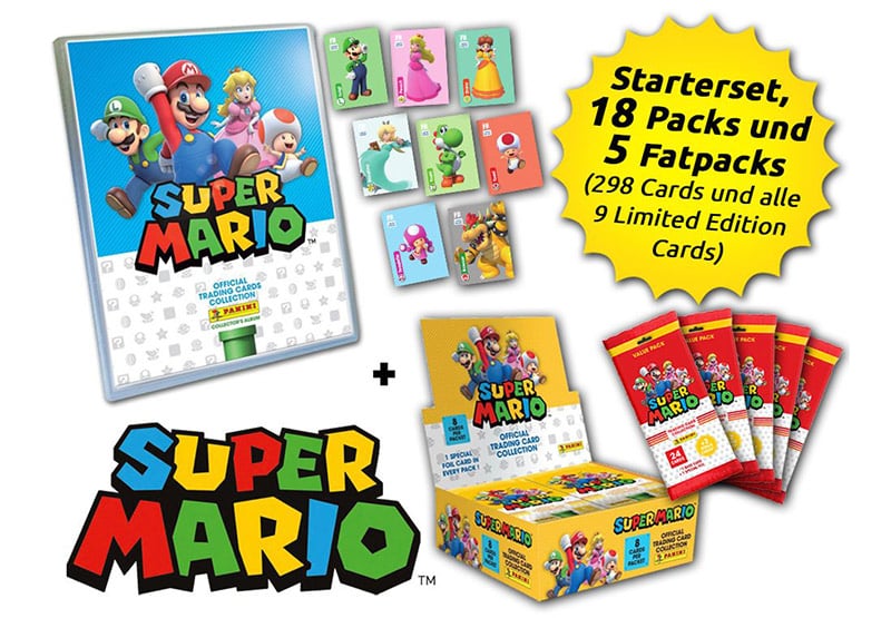 Super Mario Trading Cards – Champions-Bundle und weitere Sets ab April 2022 – Update