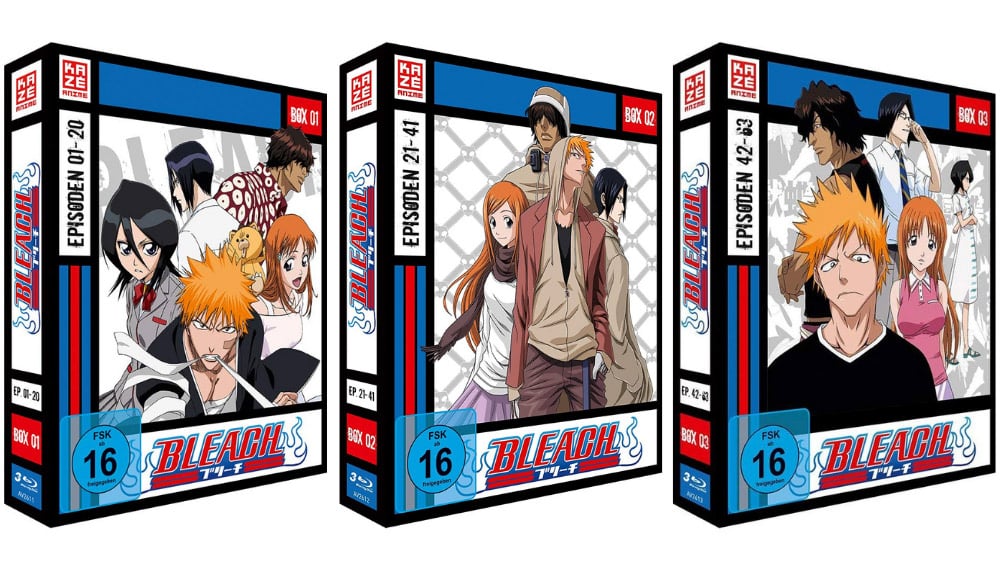 „Bleach – TV Serie“ einige Volumes auf Blu-ray für je 9,95€