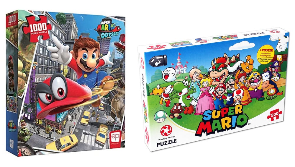 Super Mario Odyssey 1000 Teile Puzzle für 19,71€ & Super Mario & Friends 500 Teile Puzzle für 8,99€