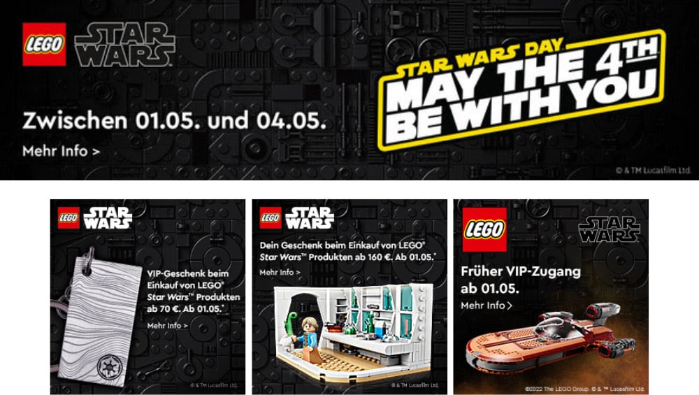 Star Wars Tag 2022: „May The 4TH be with you“ Aktion im LEGO Shop – Aktion endet bald