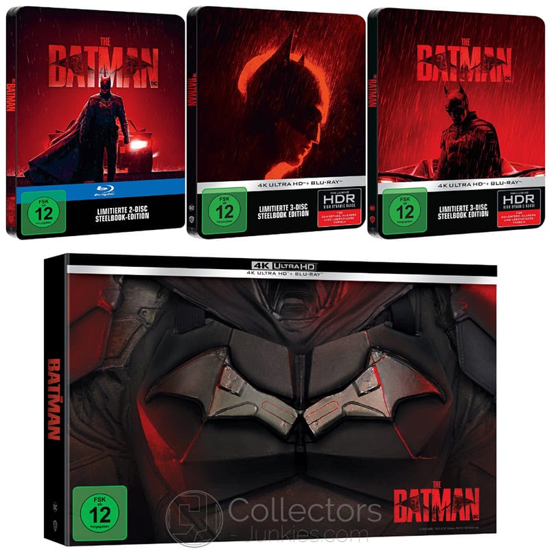 “The Batman (2022)” ab Juni 2022 in 2 4K Steelbooks, HD Steelbook, Special Collectors Edition & Standard Varianten – Update12