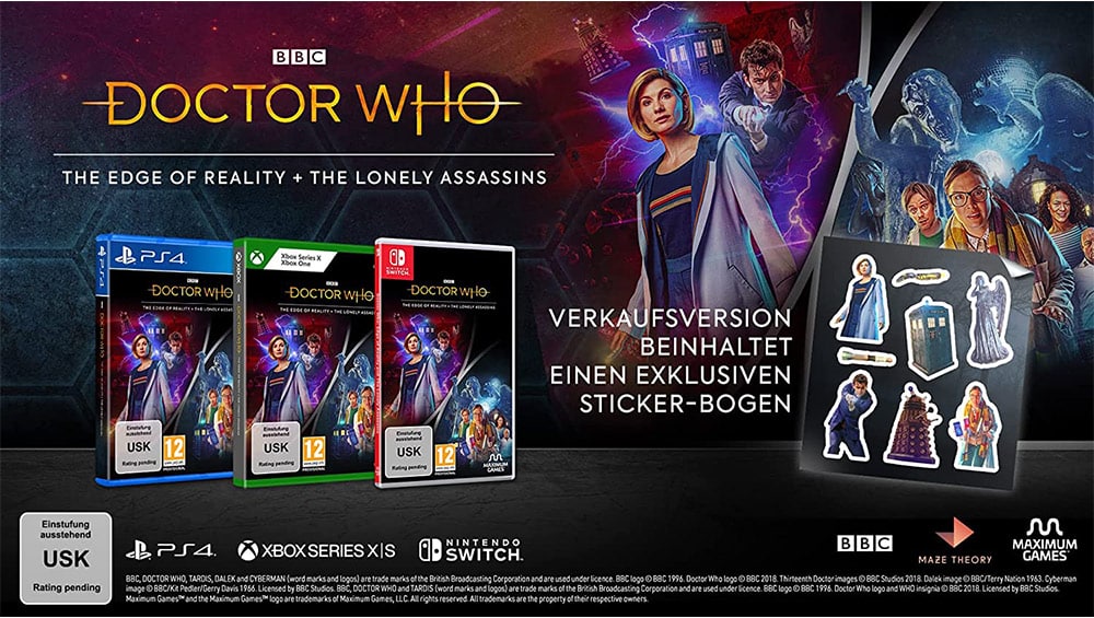 „Doctor Who: Duo Bundle“ für Nintendo Switch, Playstation 4 & Xbox One für je 23,99€ bzw. 24,99€