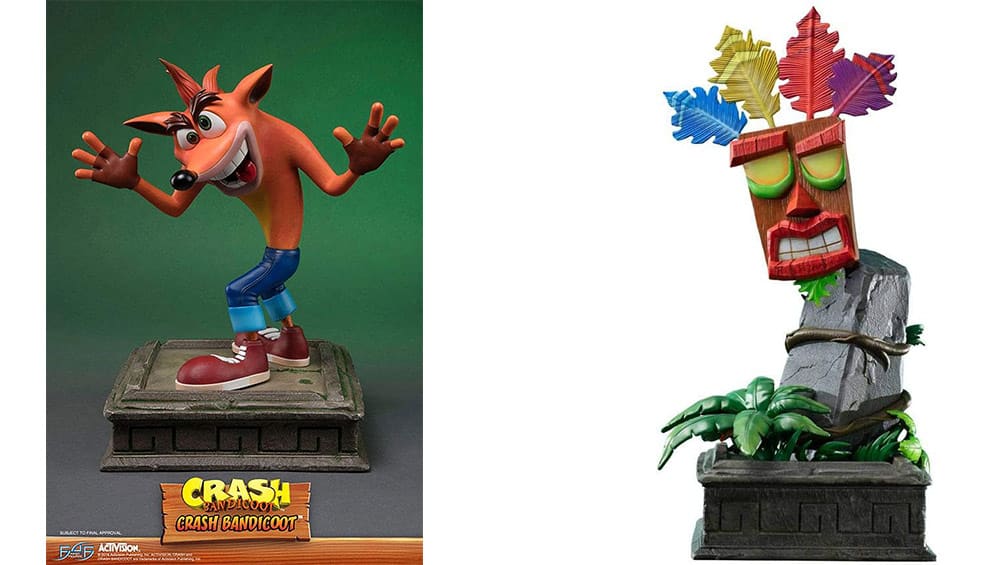 First4Figures „Crash Bandicoot“ Statue für 239,99€ & „Mini Aku Aku Mask“ für 181,65€