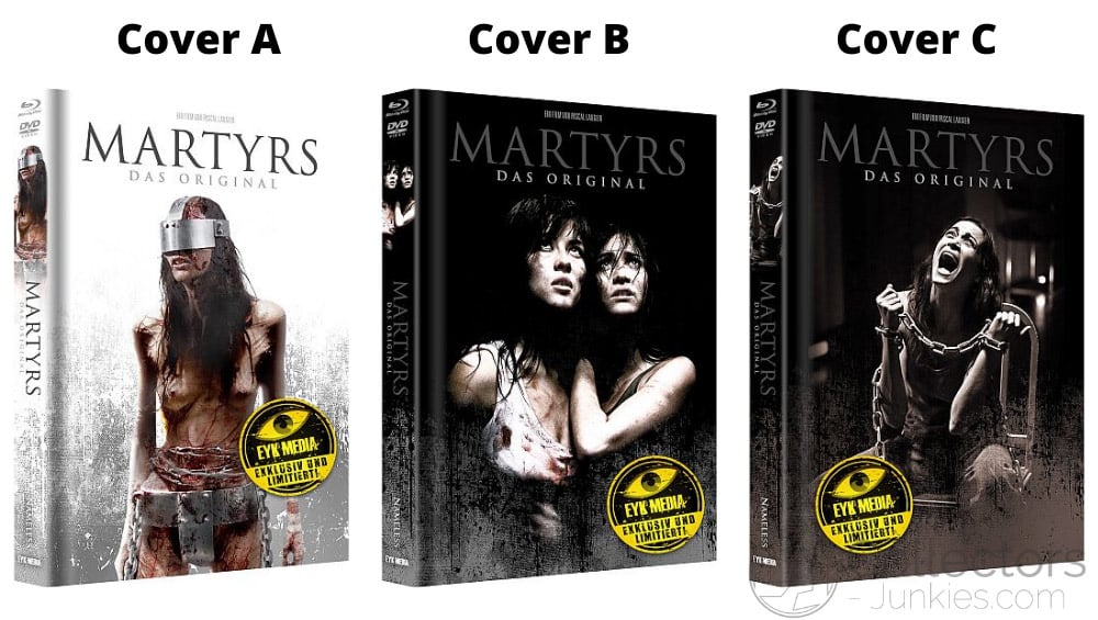 “Martyrs” 3 wattierte Blu-ray Mediabooks ab Mai 2022