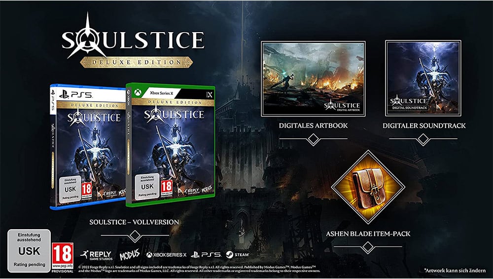 „Soulstice“ Deluxe Edition ab September 2022 für die Playstation 5 und Xbox Series X