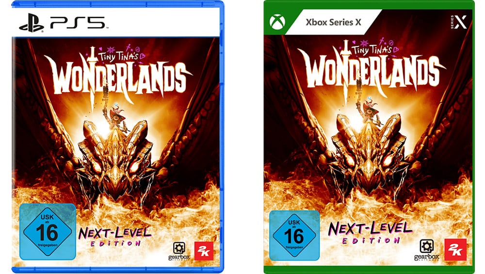 “Take 2 Tiny Tina’s Wonderlands” Next Level Edition für die PS5 für 42,90€ & Xbox Series X für 44€