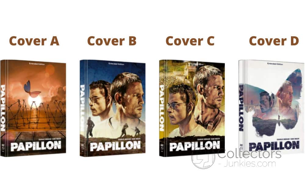 “Papillon” ab Juni 2022 in 4 Blu-ray Mediabooks