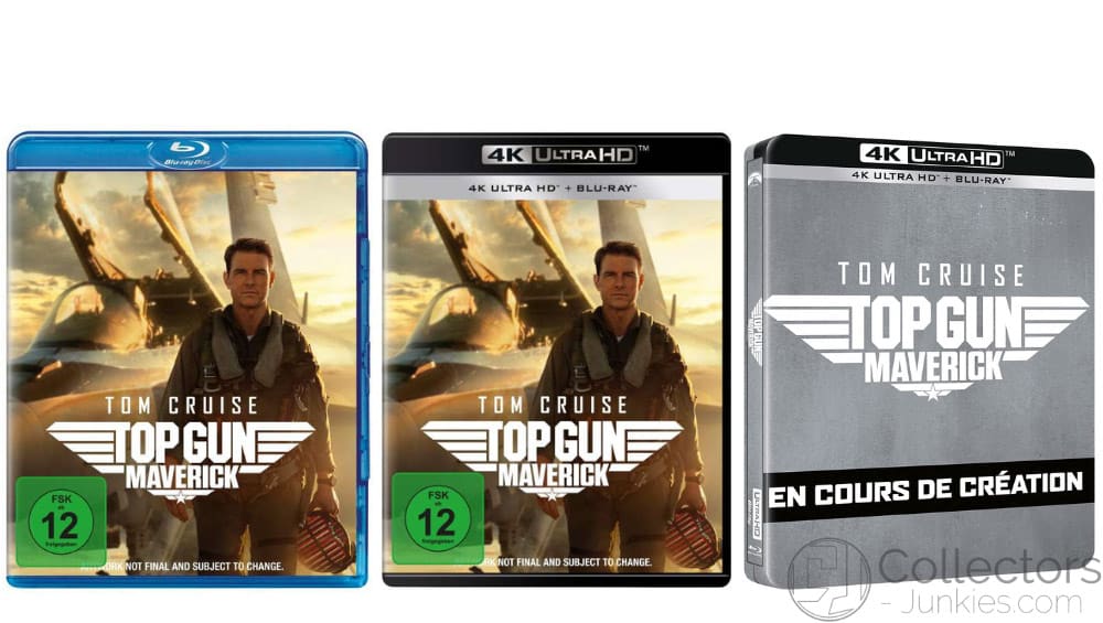 “Top Gun: Maverick” ab 3. Quartal 2022 im 4K Steelbook & Standard Varianten 4K UHD, Blu-ray & DVD – Update4