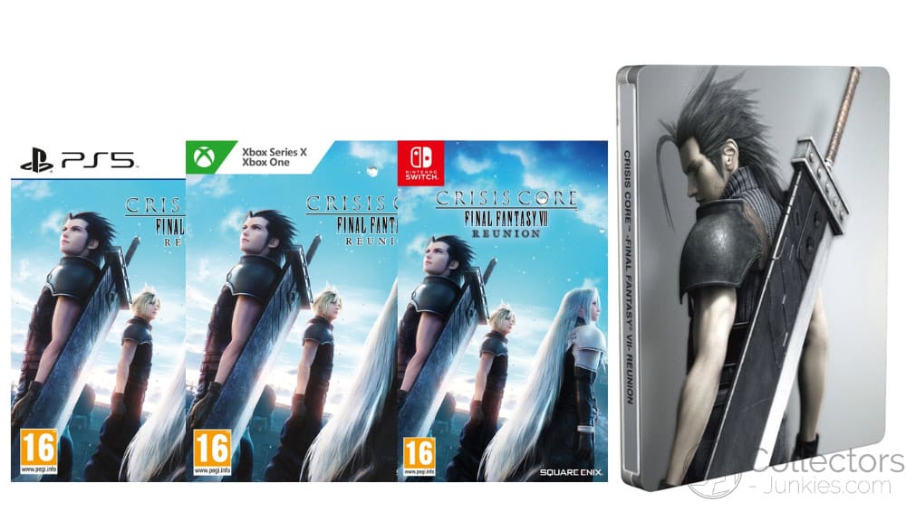 „Crisis Core Final Fantasy VII Reunion“ inkl. Steelbook für Nintendo Switch, Playstation 5/4 & Xbox Series X/ One | Collectors Edition in Japan – ab 2022 – Update3