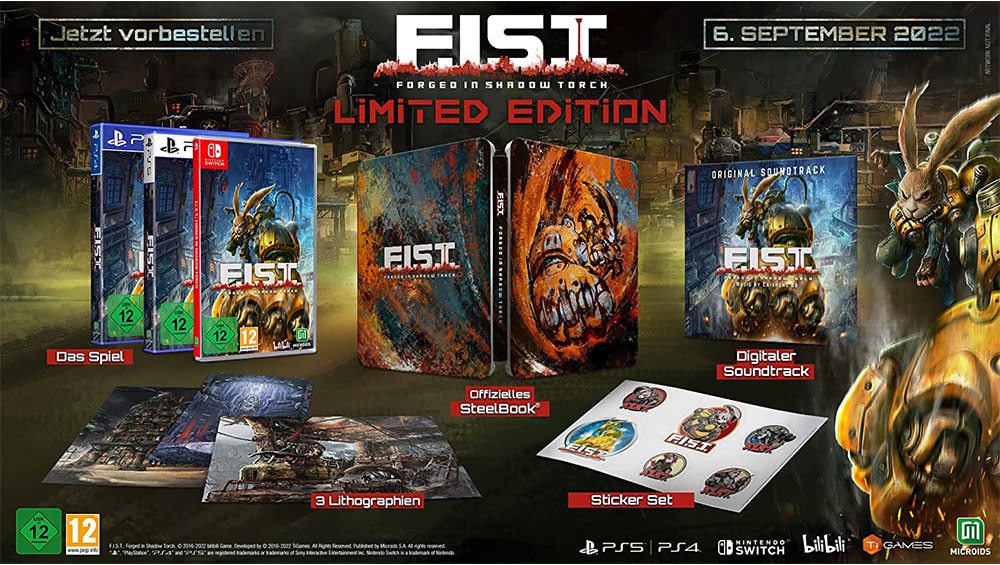 „F.I.S.T. FORGED IN SHADOW TORCH“ Limited Edition für die Playstation 5 für 26,58€ | PS4 & Nintendo Switch für je 29,99€