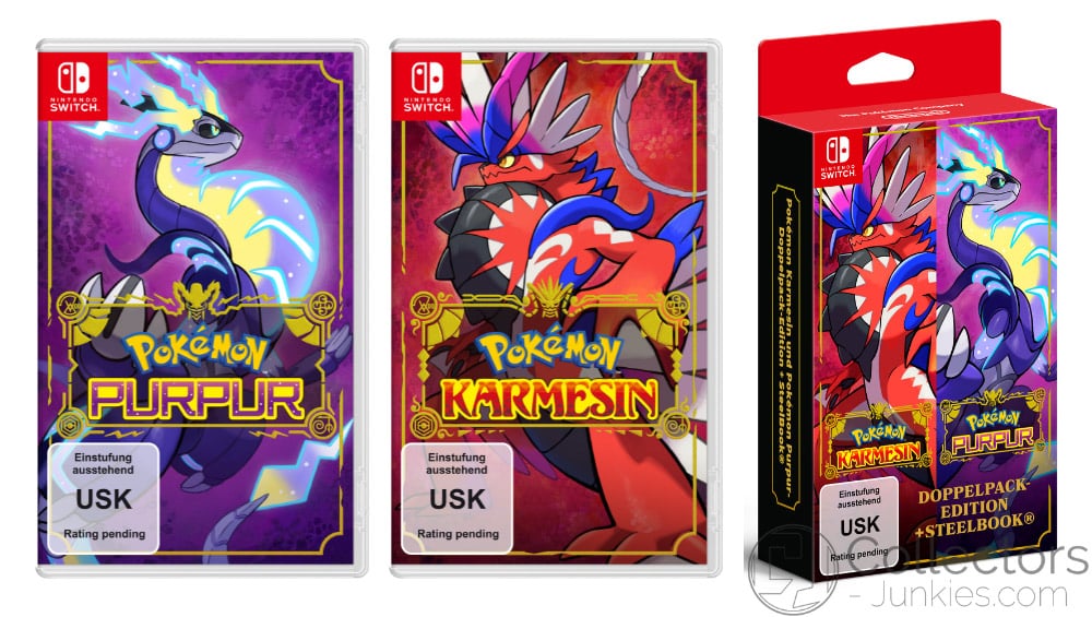 Pokémon Karmesin (Scarlet) & Purpur (Violet) Doppelpack inkl. Steelbook ab November 2022 für die Nintendo Switch – Update7