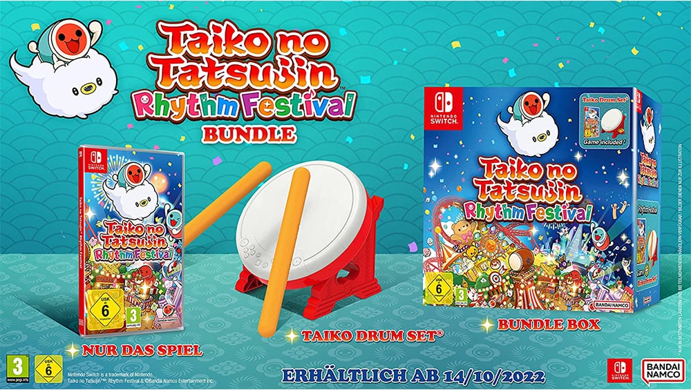 “Taiko No Tatsujin: Rythem Festival” Bundle ab Oktober 2022 für die Nintendo Switch