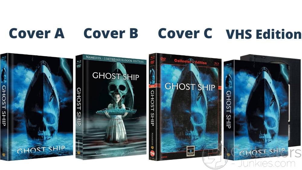 “Ghost Ship (2002)” ab Juni 2022 in 3 Blu-ray Mediabooks & VHS Edition – Update2