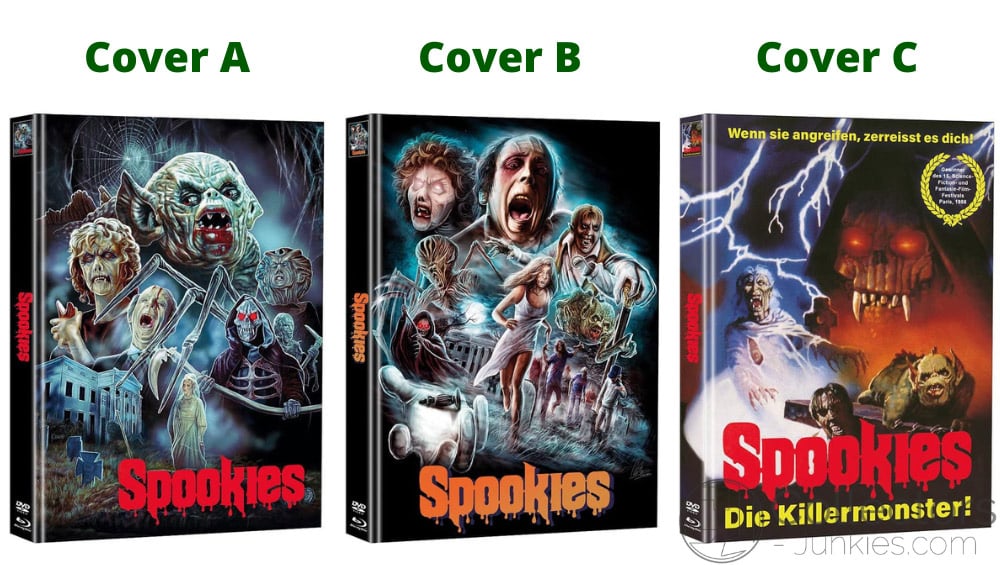 “Spookies – Die Killermonster” ab August 2022 in 3 weiteren Blu-ray Mediabooks