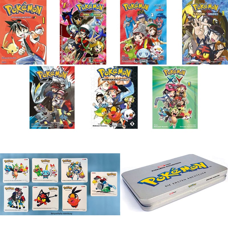 „Pokémon“ erste Bände verschiedener Reihen in limitierter Steelbox | ab 2022 – Update