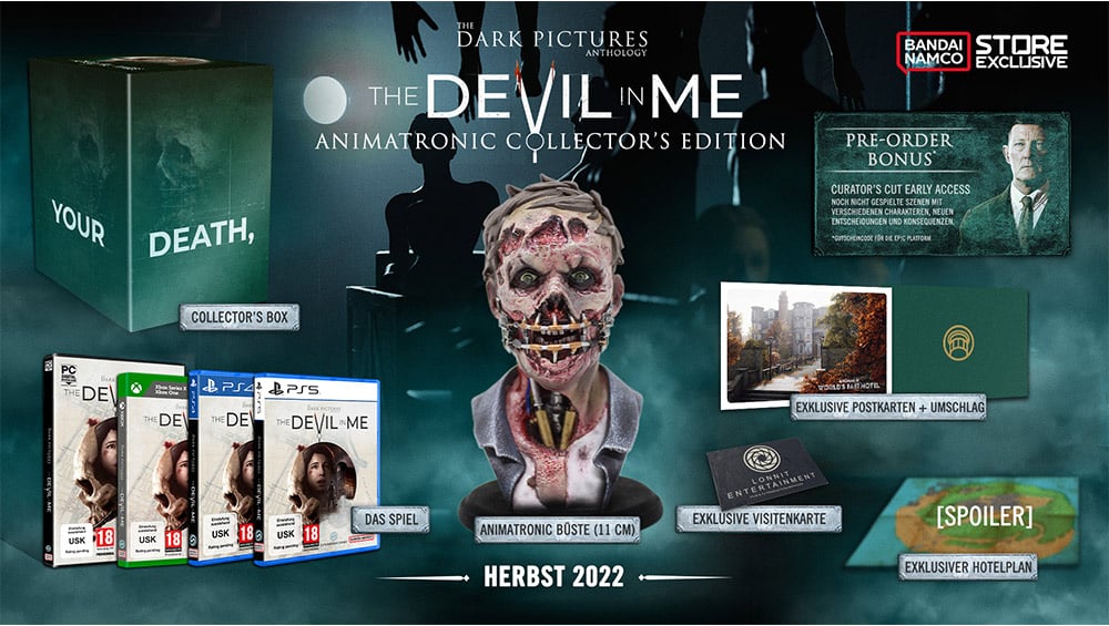 „The Dark Pictures Anthology: The Devil in Me“ als Animatronic Collectors Edition ab 4. Quartal 2022 – Update2