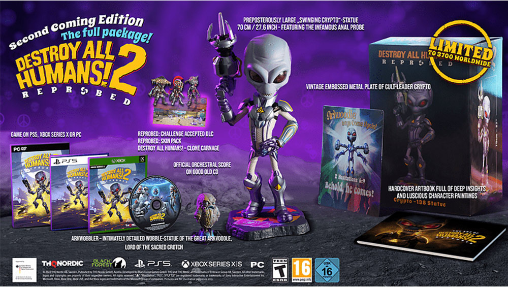 “Destroy All Humans! 2 – Reprobed” 2nd Coming Collectors Edition & Weitere Varianten ab August 2022 – Update