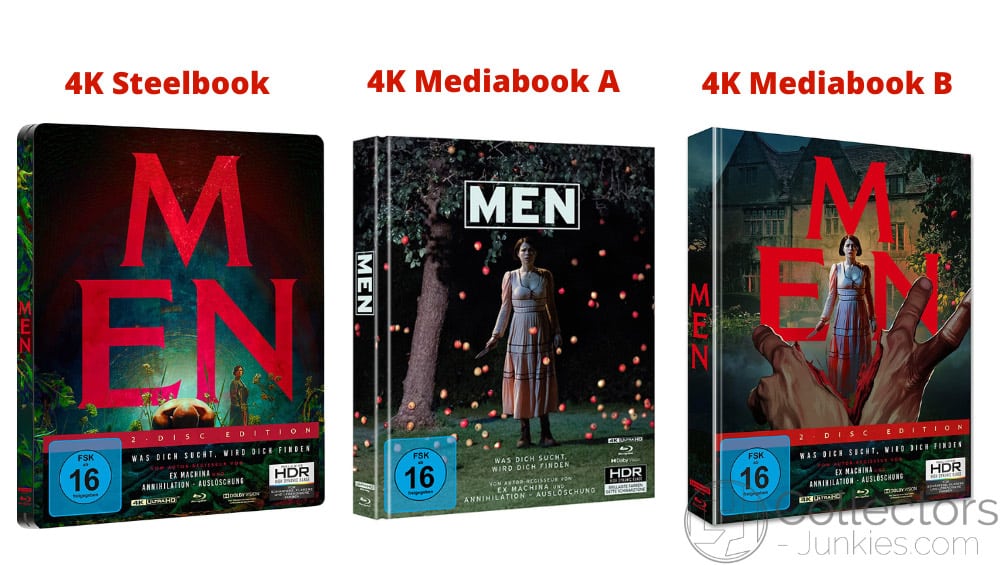 „Men: Was dich sucht, wird dich finden“ in 2 4K Mediabooks & 4K Steelbook ab Oktober 2022 – Update3