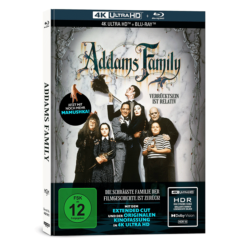 „Die Addams Family (1991)“ ab Oktober 2022 im 4K Mediabook – Update