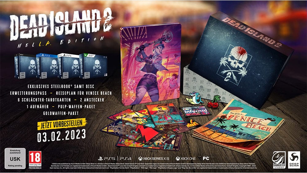 „Dead Island 2“ HELL-A Collectors Edition, Pulp Edition & Day 1 Edition ab 2023- Update4