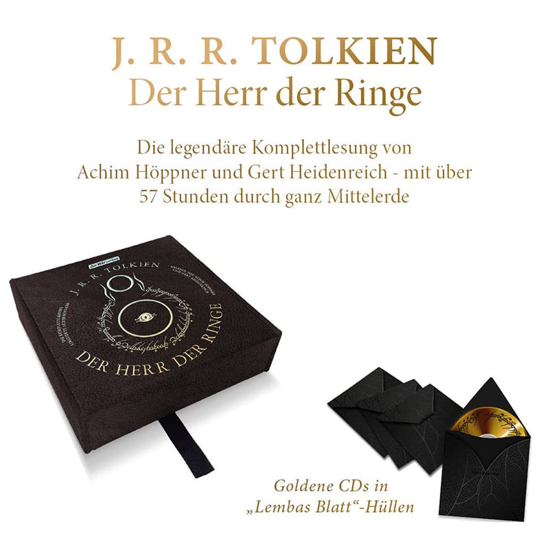 Die Komplettlesung „Der Herr der Ringe“ ab August 2022 in limitierter Luxusausgabe (MP3 CD)