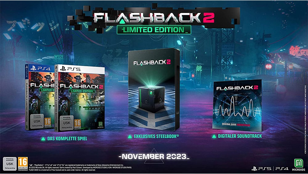 „Flashback 2“ Limited Edition & Collectors Edition für Playstation 5/4, Xbox Series X/ One, Nintendo Switch ab 4. Quartal 2022 – Update4