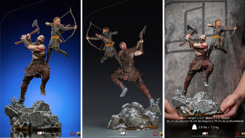 God of War: Kratos & Atreus 1/10 Statue von Iron Studios ab 4. Quartal 2022