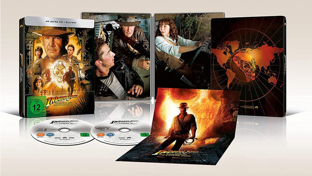 „Indiana Jones & das Königreich des Kristallschädels“ ab September 2022 im 4K Steelbook – Update2