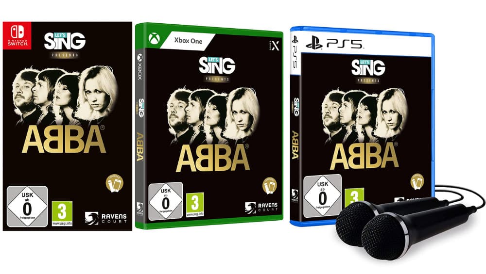 Let’s Sing ABBA ab Oktober 2022 für Playstation 5/4, Xbox Series X/ One & Nintendo Switch & Bundle inkl. 2 Mics – Update
