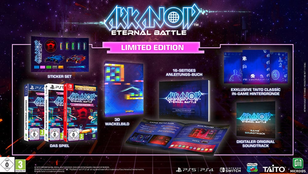 „Arkanoid: Eternal Battle“ Limited Edition für die Nintendo Switch & Playstation 5 für je 12,74€