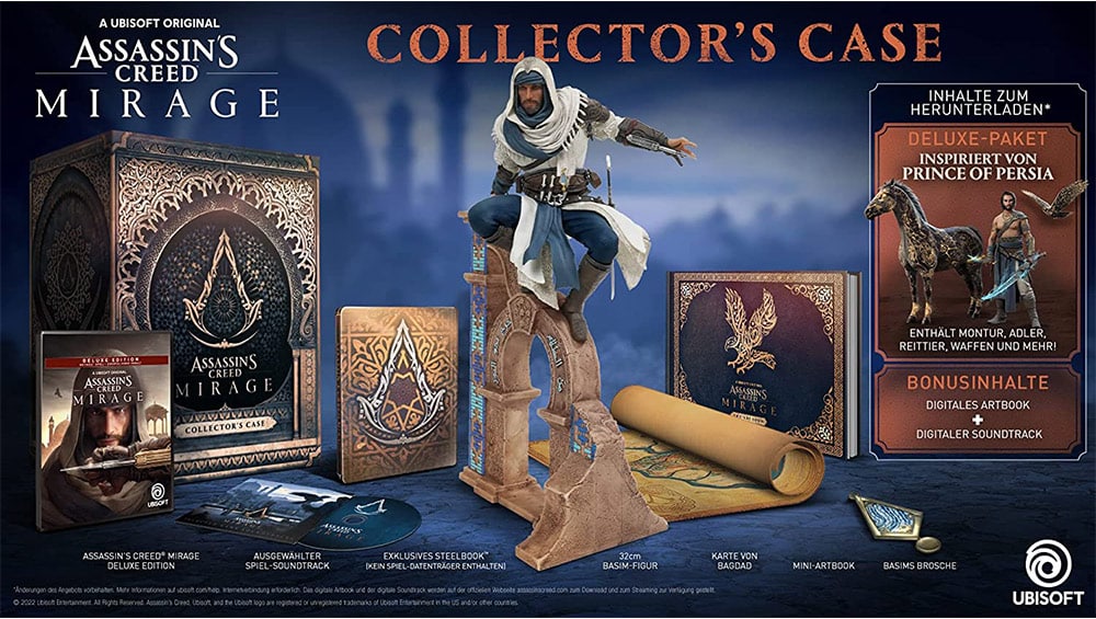 „Assassin’s Creed Mirage“ als Collectors Edition, Deluxe Edition, Launch Edition, Steelbook & Standards ab 2023 – Update9