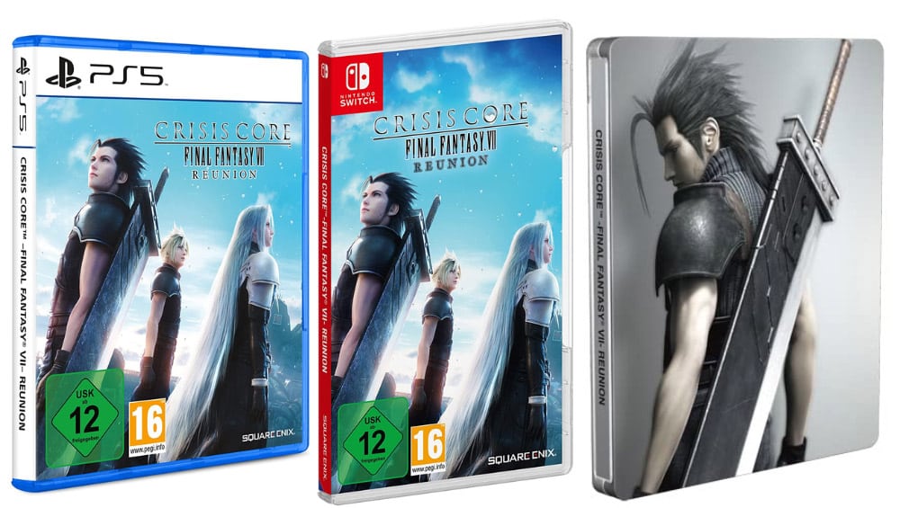 „Crisis Core Final Fantasy VII Reunion“ inkl. Steelbook für Nintendo Switch, Playstation 5/4 & Xbox Series X/ One | Collectors Edition in Japan – ab 2022 – Update4