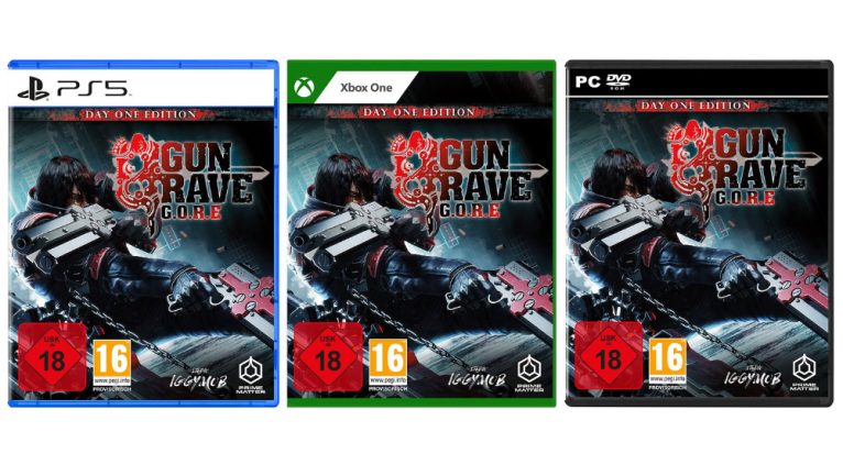 „Gungrave: G.O.R.E. Day One Edition“ für Playstation 5/4, Xbox Series X/ One & PC für je 34,99€