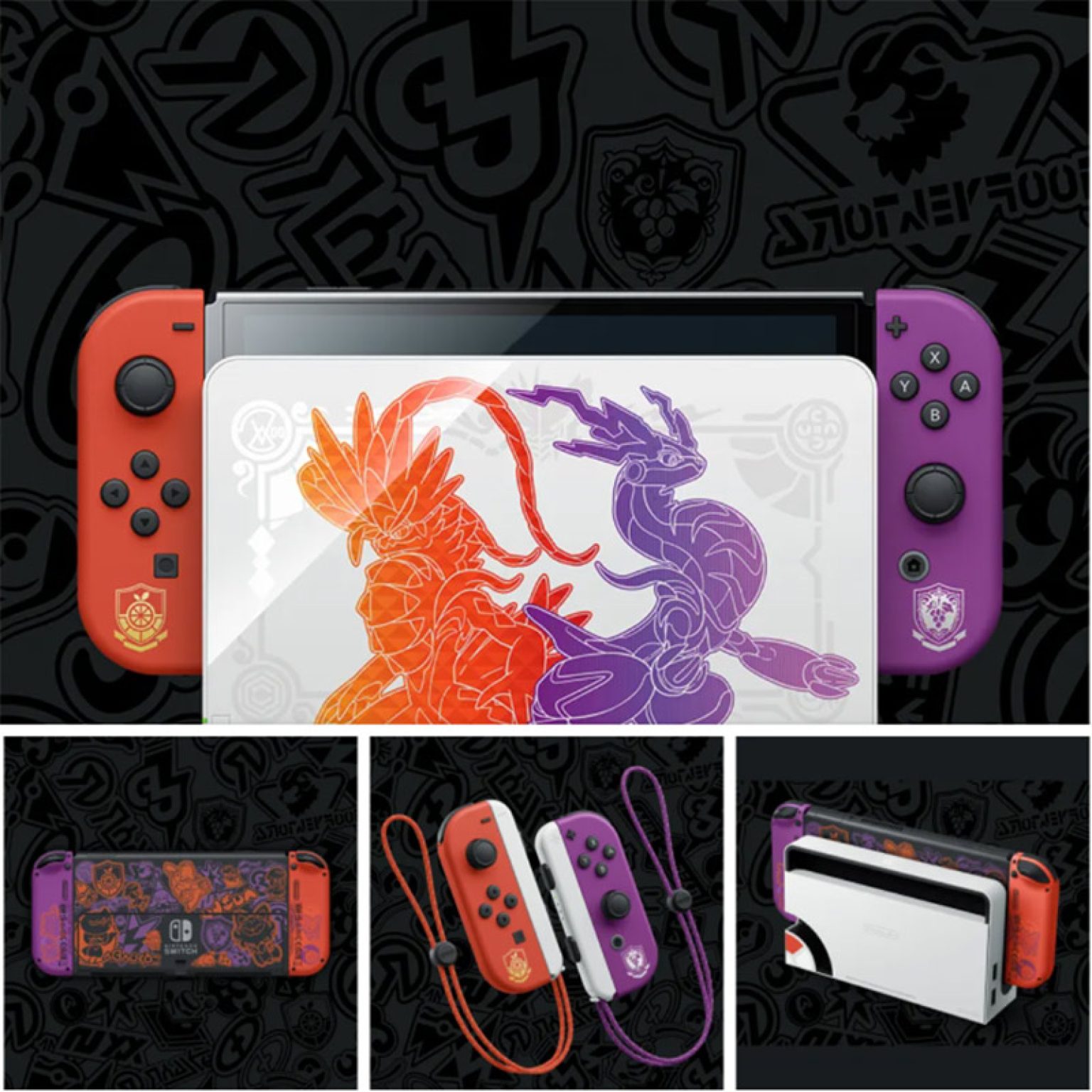 Nintendo Switch Oled Karmesin Und Purpur Nintendo Switch OLED Modell in der "Pokémon Karmesin & Purpur-Edition