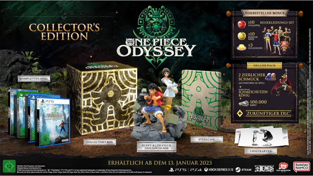 „One Piece Odyssey“ Collectors Edition, Deluxe Edition & Standards ab Januar 2023 – Update2
