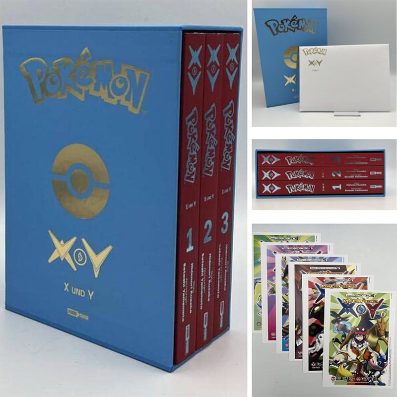 „Pokémon X und Y“ ab Oktober 2022 als limitierte Sonderausgabe mit 3 Deluxe-Bänden im Schuber – Update