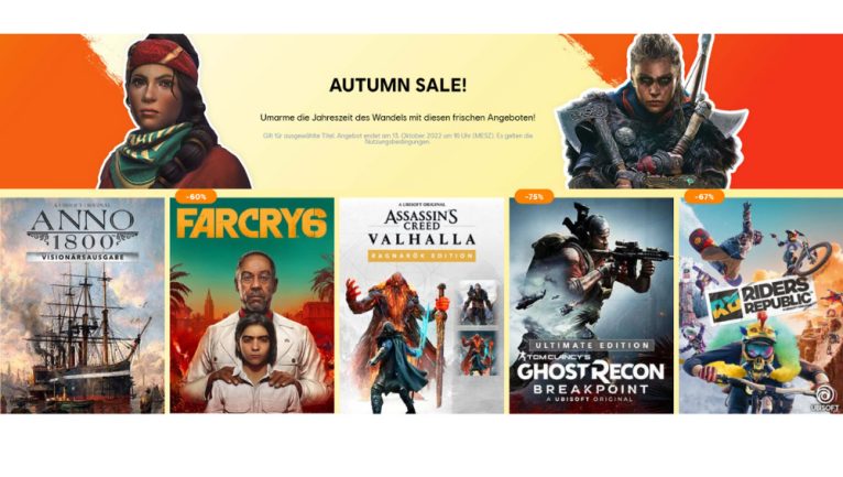Autumn Sale im Ubi Store mit bis zu 20% Extrarabatt auf Sales