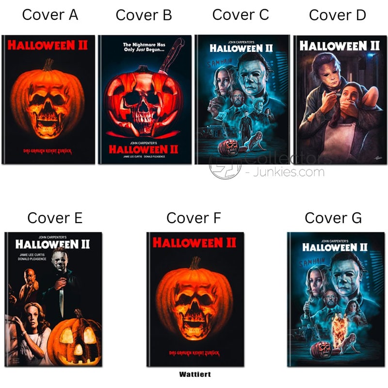 „Halloween II – Das Grauen kehrt zurück“ ab Dezember in 7 4K UHD Mediabooks